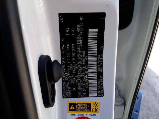 Photo 10 from auction – 2019 TOYOTA HIGHLANDER with VIN 5TDBZRFH7KS924905