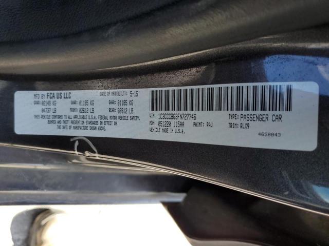 Photo 10 from auction – 2015 CHRYSLER 200 S with VIN 1C3CCCBG3FN727746