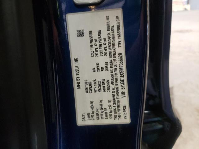 Photo 10 from auction – 2021 TESLA MODEL 3 with VIN 5YJ3E1EC5MF056529