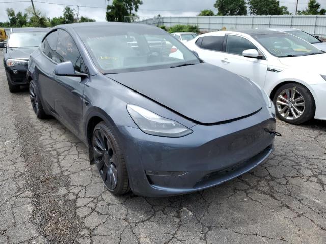 TESLA MODEL Y 2022 with VIN 7SAYGDEFXNF417091 - Photo from auction