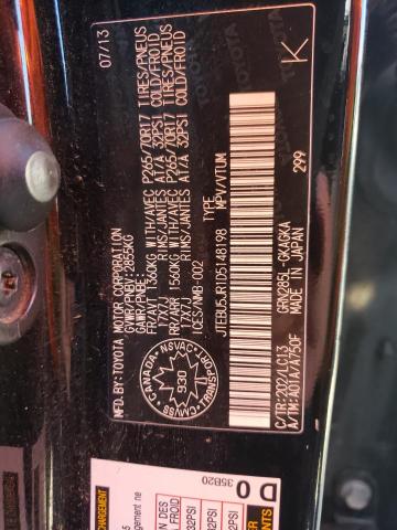 Photo 10 from auction – 2013 TOYOTA 4RUNNER SR with VIN JTEBU5JR1D5148198