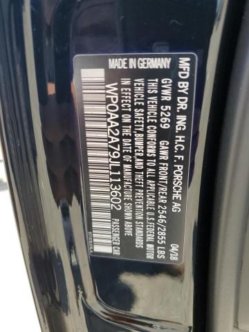 Photo 10 from auction – 2018 PORSCHE PANAMERA with VIN WP0AA2A79JL113602