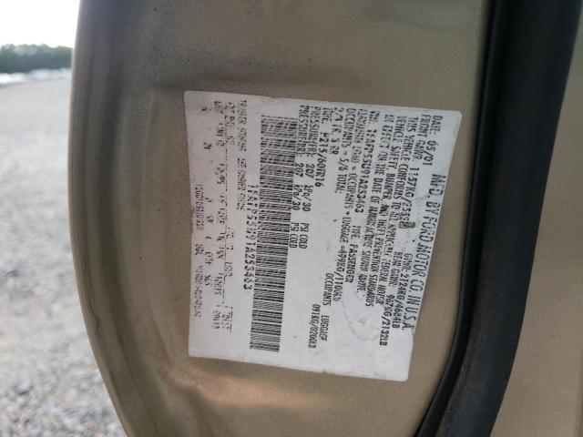 Photo 9 from auction – 2001 FORD TAURUS SES with VIN 1FAFP55U91A253463