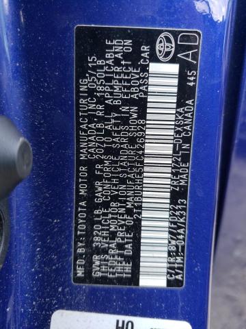 Photo 10 from auction – 2015 TOYOTA COROLLA L with VIN 2T1BURHE5FC426928