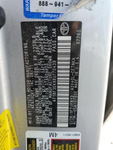 Photo 10 from auction – 2011 TOYOTA CAMRY BASE with VIN 4T1BF3EK8BU770439