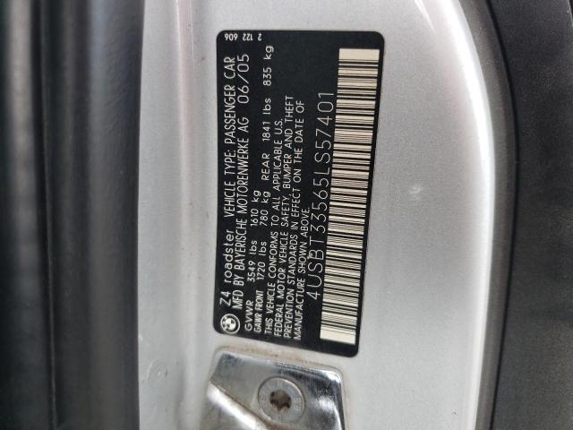 Photo 10 from auction – 2005 BMW Z4 2.5 with VIN 4USBT33565LS57401