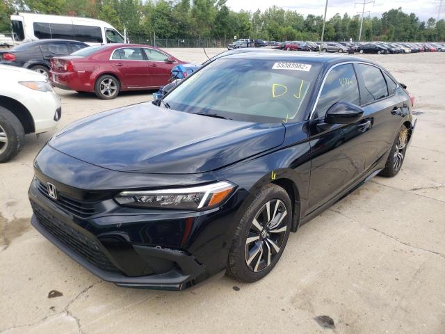 Photo 2 from auction – 2022 HONDA CIVIC EX with VIN JHMFE1F70NX009736