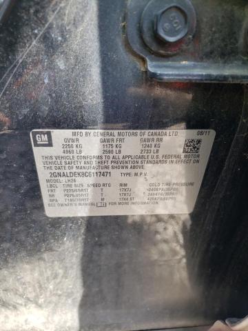 Photo 10 from auction – 2012 CHEVROLET EQUINOX LT with VIN 2GNALDEK8C6117471