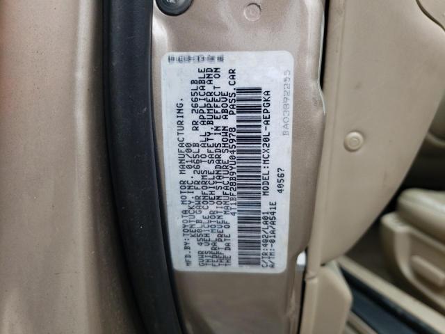 Photo 10 from auction – 2000 TOYOTA AVALON XL with VIN 4T1BF28B9YU045978
