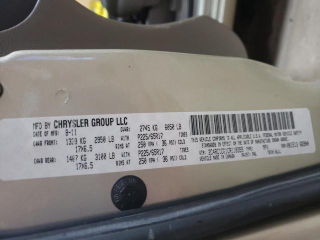 Photo 10 from auction – 2012 CHRYSLER TOWN & COU with VIN 2C4RC1CG1CR118355