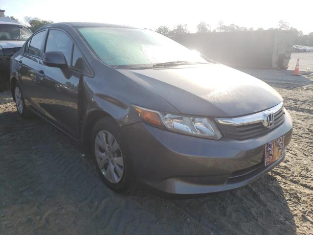 HONDA CIVIC LX 2012 with VIN 2HGFB2F54CH504393 - Photo from auction