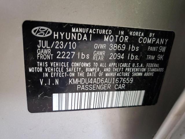 Photo 10 from auction – 2010 HYUNDAI ELANTRA BL with VIN KMHDU4AD6AU167659