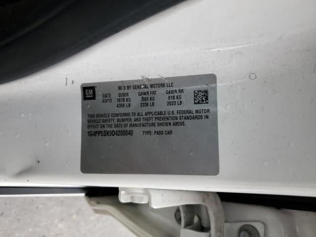 Zdjęcie 10 z aukcji – 2013 BUICK VERANO z VIN 1G4PP5SK9D4200049