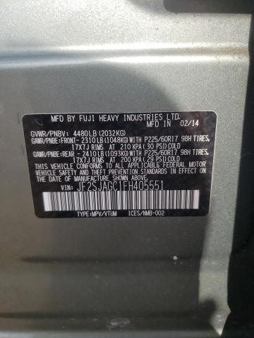 Photo 10 from auction – 2015 SUBARU FORESTER 2 with VIN JF2SJAGC1FH405551