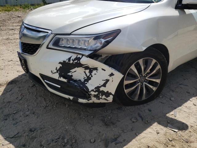 Photo 9 from auction – 2016 ACURA MDX TECHNO with VIN 5FRYD4H45GB035083