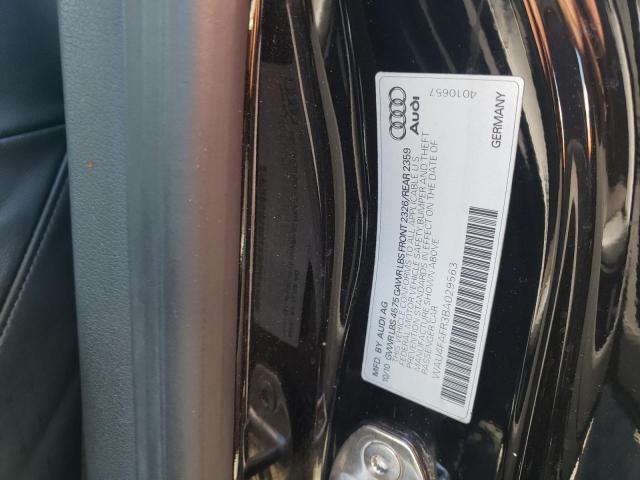Photo 10 from auction – 2011 AUDI A5 PRESTIG with VIN WAU4FAFR3BA029563