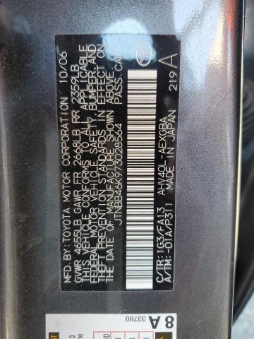 Photo 10 from auction – 2007 TOYOTA CAMRY HYBR with VIN JTNBB46K973028564
