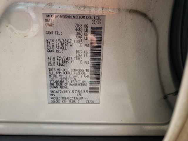 Photo 10 from auction – 2015 NISSAN ROGUE S with VIN 5N1AT2MT6FC876439