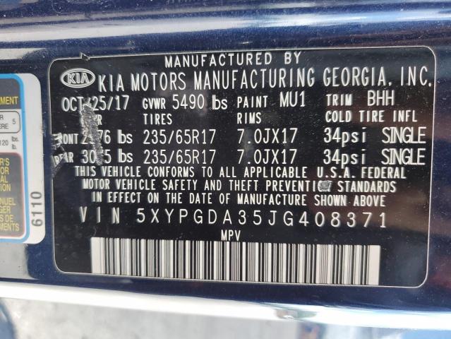 Photo 10 from auction – 2018 KIA SORENTO LX with VIN 5XYPGDA35JG408371