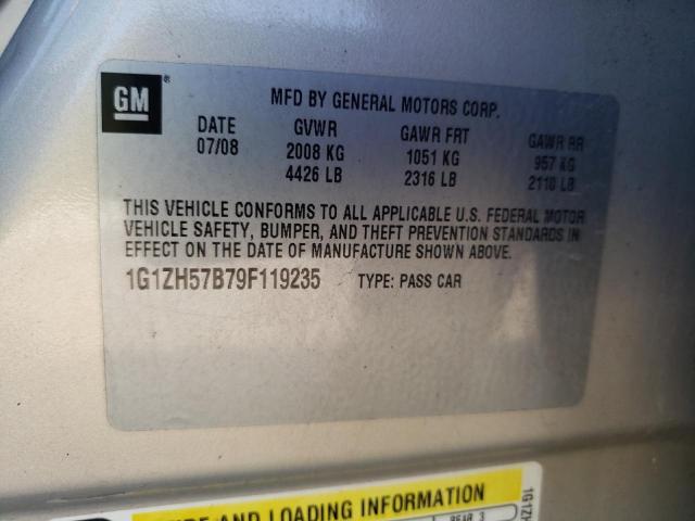 Photo 10 from auction – 2009 CHEVROLET MALIBU with VIN 1G1ZH57B79F119235