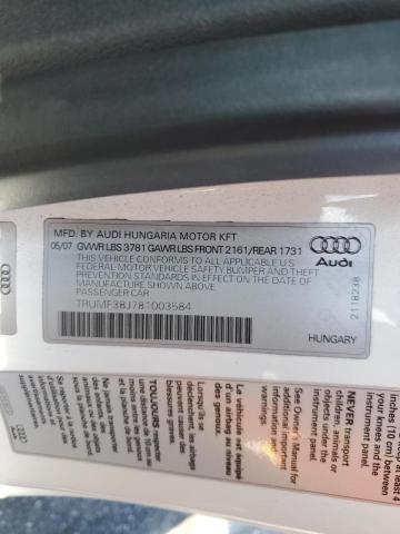 Photo 10 from auction – 2008 AUDI TT 2.0T with VIN TRUMF38J781003584