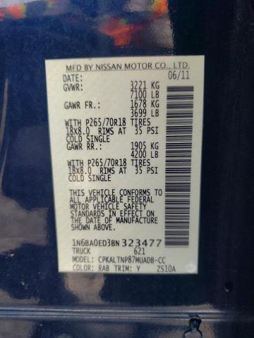 Photo 10 from auction – 2011 NISSAN TITAN S with VIN 1N6BA0ED3BN323477