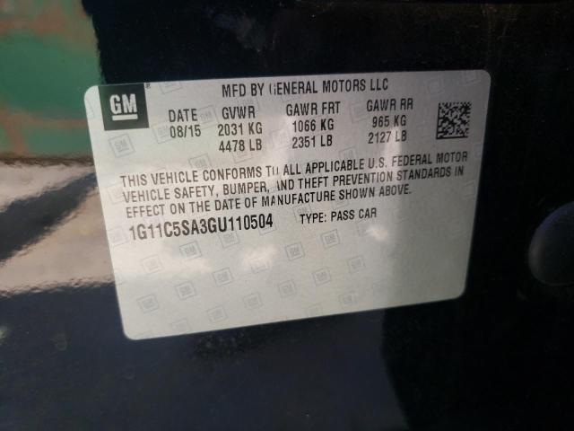 Photo 10 from auction – 2016 CHEVROLET MALIBU LIM with VIN 1G11C5SA3GU110504