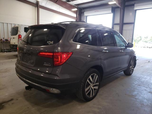 Photo 4 from auction – 2017 HONDA PILOT ELIT with VIN 5FNYF6H03HB097720