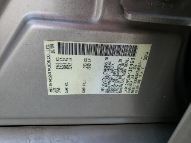 Photo 10 from auction – 2010 NISSAN ALTIMA BAS with VIN 1N4AL2AP0AN410469