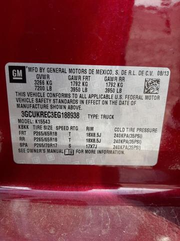 Photo 10 from auction – 2014 CHEVROLET SILVERADO with VIN 3GCUKREC3EG188938