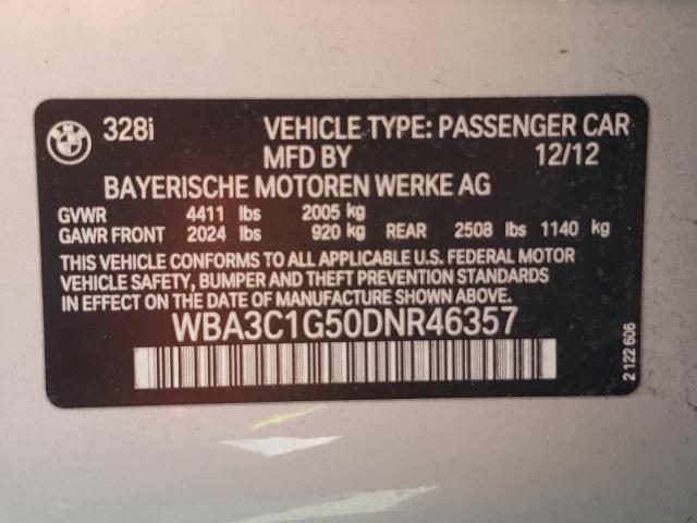 Photo 10 from auction – 2013 BMW 328 I SULE with VIN WBA3C1G50DNR46357