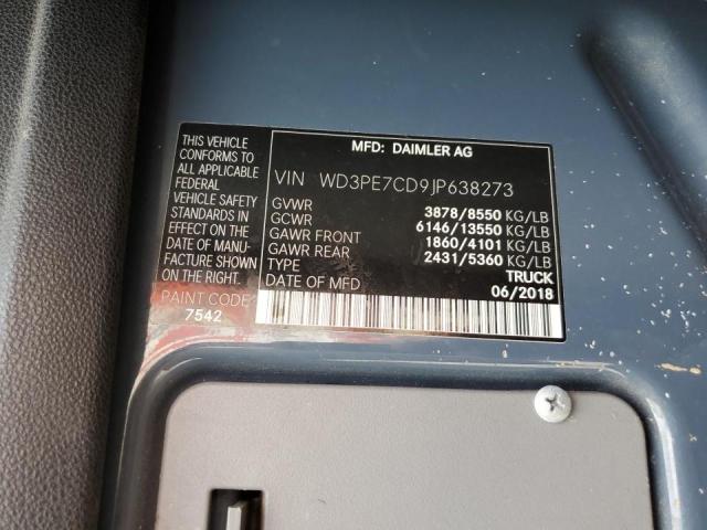 Photo 10 from auction – 2018 MERCEDES-BENZ SPRINTER 2 with VIN WD3PE7CD9JP638273