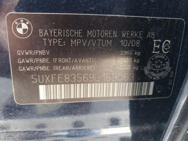 Photo 10 from auction – 2009 BMW X5 XDRIVE4 with VIN 5UXFE83569L169063