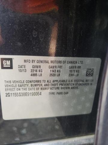 Photo 10 from auction – 2014 CHEVROLET IMPALA LTZ with VIN 2G1155S38E9190064