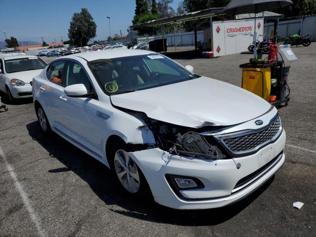 KIA OPTIMA HYB 2015 with VIN KNAGM4AD3F5086957 - Photo from auction