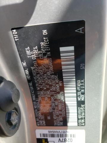 Photo 10 from auction – 2005 TOYOTA SIENNA CE with VIN 5TDZA23C85S248779