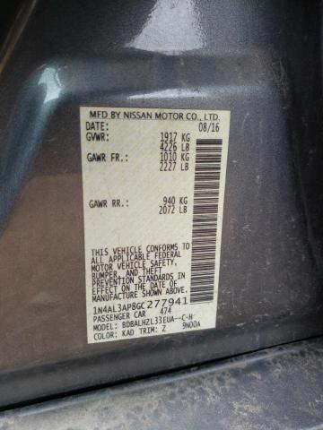 Photo 10 from auction – 2016 NISSAN ALTIMA 2.5 with VIN 1N4AL3AP8GC277941