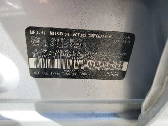 Photo 10 from auction – 2012 MITSUBISHI LANCER ES/ with VIN JA32U2FU8CU025730