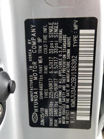 Photo 10 from auction – 2011 HYUNDAI TUCSON GLS with VIN KM8JU3AC2BU136382