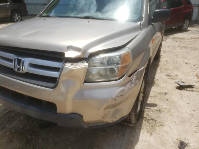 Photo 9 from auction – 2006 HONDA PILOT LX with VIN 5FNYF28166B040572