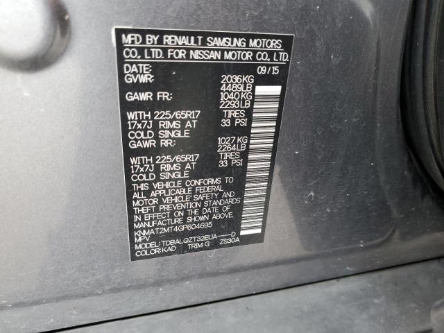 Photo 10 from auction – 2016 NISSAN ROGUE S with VIN KNMAT2MT4GP604695