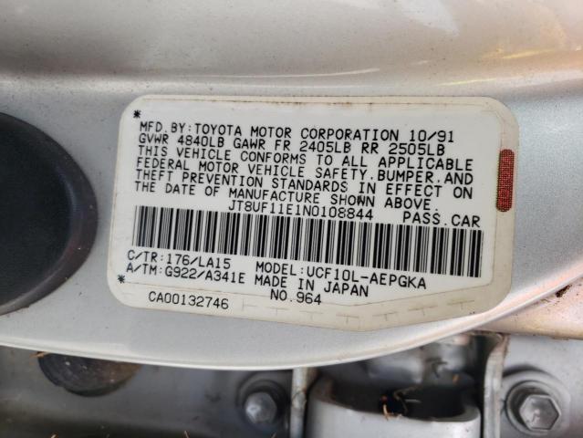 Photo 10 from auction – 1992 LEXUS LS 400 with VIN JT8UF11E1N0108844
