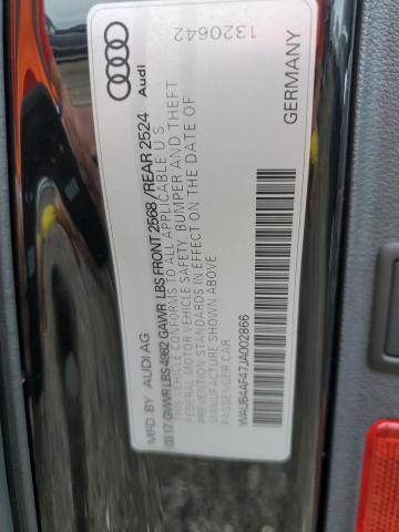 Photo 10 from auction – 2018 AUDI S4 PREMIUM with VIN WAUB4AF47JA002866