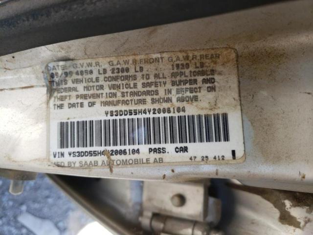 Photo 10 from auction – 2000 SAAB 9-3 with VIN YS3DD55H4Y2006104