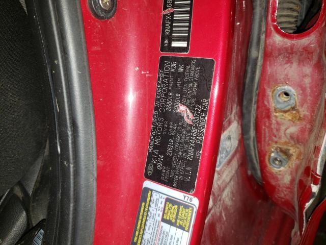 Photo 10 from auction – 2015 KIA FORTE LX with VIN KNAFX4A68F5337122