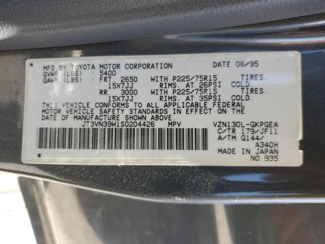 Photo 10 from auction – 1995 TOYOTA 4RUNNER VN with VIN JT3VN39W1S0204426