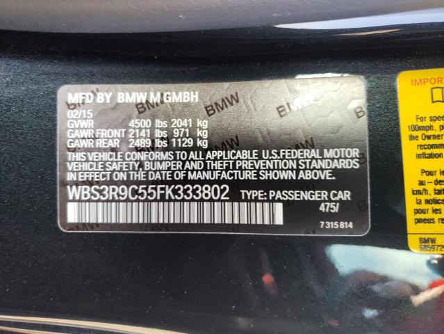 Photo 10 from auction – 2015 BMW M4 with VIN WBS3R9C55FK333802