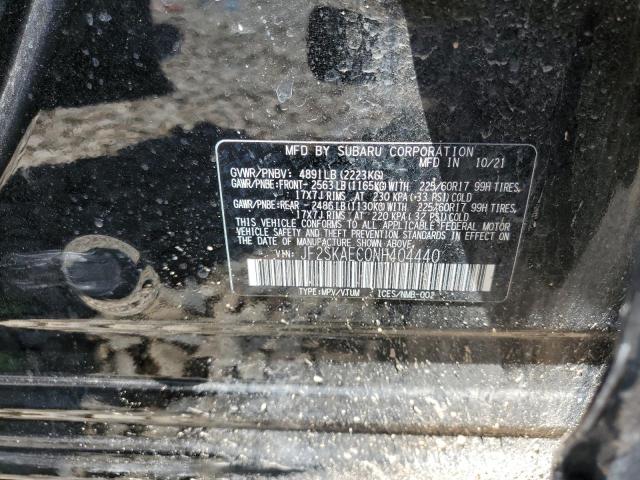 Photo 10 from auction – 2022 SUBARU FORESTER P with VIN JF2SKAEC0NH404440
