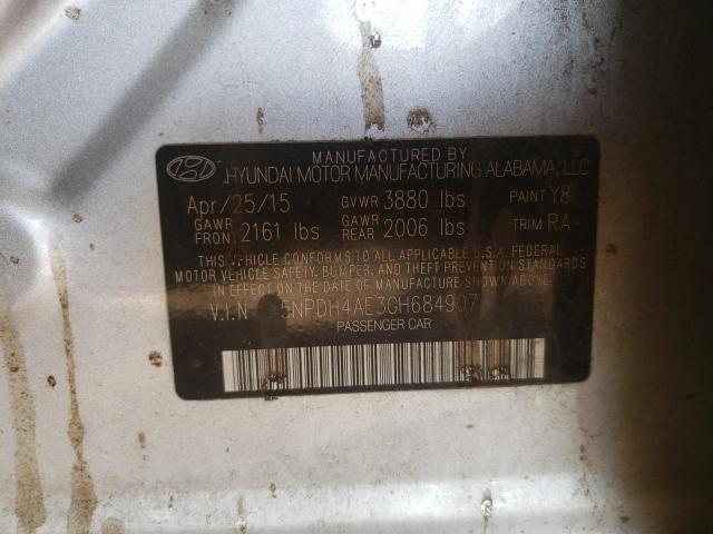 Photo 10 from auction – 2016 HYUNDAI ELANTRA SE with VIN 5NPDH4AE3GH684907