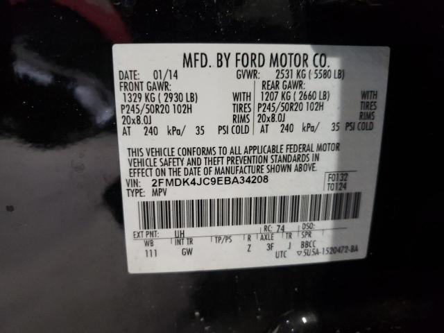Photo 10 from auction – 2014 FORD EDGE SEL with VIN 2FMDK4JC9EBA34208